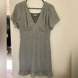 Abercrombie and Fitch Sage Green / White Dress!